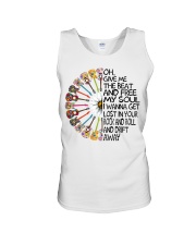 Hippie girl Oh Give Me The Beat Hippie Music Unisex Tank tile