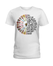 Hippie girl Oh Give Me The Beat Hippie Music Ladies T-Shirt tile