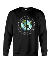 All The People Living In Peace Crewneck Sweatshirt thumbnail