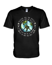 All The People Living In Peace V-Neck T-Shirt thumbnail