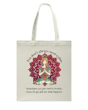 Let Go And See What Happens Tote Bag thumbnail