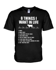 8 Things I Want In Life V-Neck T-Shirt thumbnail