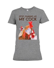 Stop Staring At My Cock Premium Fit Ladies Tee thumbnail
