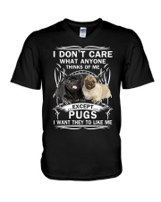 Pug T-shirt Want They To Like Me V-Neck T-Shirt thumbnail