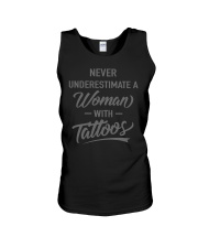 Tattoo T-shirt Never Underestimate Unisex Tank thumbnail