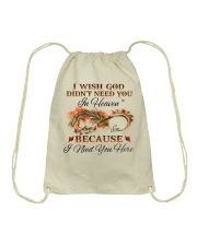 My son in heaven Drawstring Bag tile