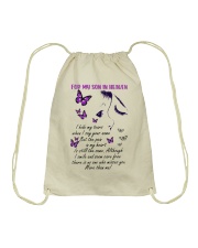 My son in heaven Drawstring Bag tile