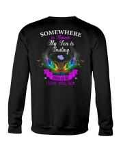 My son my guardian angel Crewneck Sweatshirt tile