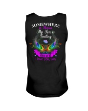 My son my guardian angel Unisex Tank tile