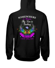 My son my guardian angel Hooded Sweatshirt tile
