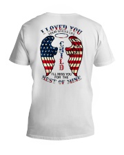 My son in heaven V-Neck T-Shirt tile