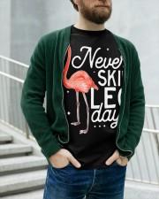 a11799 never skip leg day funny flam Classic T-Shirt apparel-classic-tshirt-lifestyle-front-107