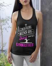 This Girl Runs On Jesus And Gymnastics Ladies Flowy Tank apparel-ladies-flowy-tank-lifestyle-front-26