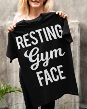 a8449 resting gym face funny gym say Classic T-Shirt apparel-classic-tshirt-lifestyle-front-117