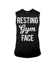 a8449 resting gym face funny gym say Sleeveless Tee tile