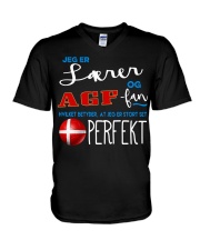 aarhus gymnastikforening V-Neck T-Shirt tile