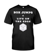 a7373 funny gym box jumps equal life Classic T-Shirt front