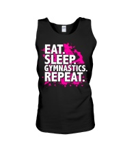 gymnast eat sleep gymnastics repeat Unisex Tank tile