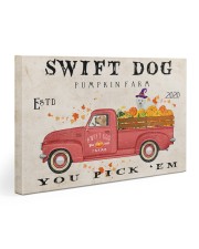 swift dog pumpkin farm Gallery Wrapped Canvas Prints tile