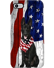 Black German Shepherd Usa Flag Phone Case i-phone-7-case