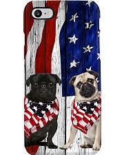 black and fawn pugs Usa Flag Phone Case i-phone-7-case