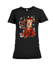 I Love Airedale Terrier Premium Fit Ladies Tee thumbnail