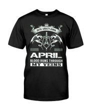April Blood Runs Through My Veins Premium Fit Mens Tee thumbnail