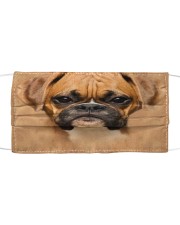 Brown Boxer Dog Cloth face mask front