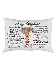 To my granddaughter I hugged this soft Rectangular Pillowcase front