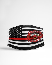 Thin Red Line Flag Firefighters face mask Cloth face mask aos-face-mask-lifestyle-22