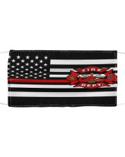 Thin Red Line Flag Firefighters face mask Cloth face mask front