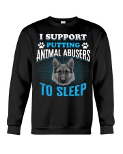 I support putting animal abusers to sleep Crewneck Sweatshirt tile