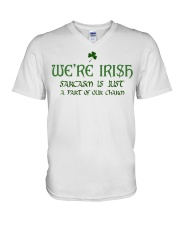 Happy St Patricks Day HN020202DH V-Neck T-Shirt tile