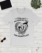Wake pray do hair all day the hairstylist Classic T-Shirt lifestyle-mens-crewneck-front-17