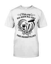 Wake pray do hair all day the hairstylist Premium Fit Mens Tee tile