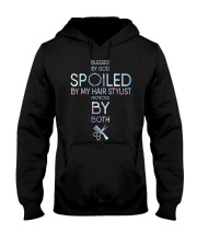 Blessed by god spoiled by my hair Stylist Hooded Sweatshirt tile