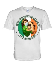 Happy St Patricks Day DD021806MAa V-Neck T-Shirt tile
