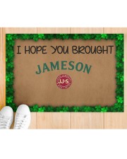 Happy St Patricks Day DD012902NA Doormat 22.5" x 15" aos-doormat-22-5x15-lifestyle-front-03