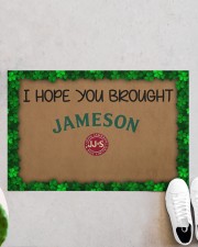 Happy St Patricks Day DD012902NA Doormat 22.5" x 15" aos-doormat-22-5x15-lifestyle-front-06