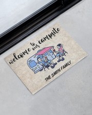 Campsite Customize Name Doormat 22.5" x 15" aos-doormat-22-5x15-lifestyle-front-09