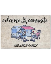 Campsite Customize Name Doormat 22.5" x 15" front