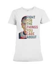 The things you care about Premium Fit Ladies Tee tile