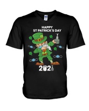 Happy St Patricks Day HN030203MA V-Neck T-Shirt tile