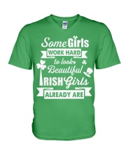 Happy St Patricks Day DD022705DH V-Neck T-Shirt tile