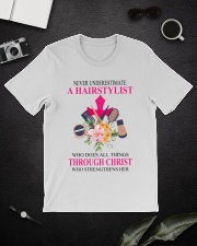 Never underestimate A Hairstylist Classic T-Shirt lifestyle-mens-crewneck-front-16