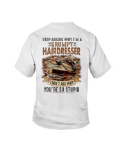 Stop asking why i'm a grumpy Hairdresser Youth T-Shirt tile