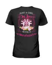 Just a Girl in love with a hairdresser Ladies T-Shirt tile