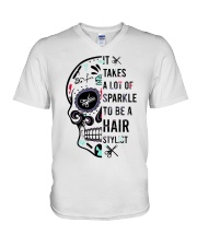 Hairdresser T-Shirt V-Neck T-Shirt tile