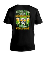 Happy St Patricks Day DD020104DH V-Neck T-Shirt tile