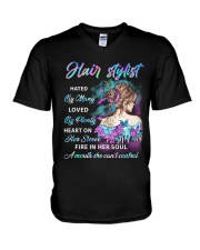 Hair Stylist T-Shirt V-Neck T-Shirt tile
